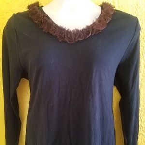 Lane Bryant Romantic V Neck Top Shirt 1X 18 20